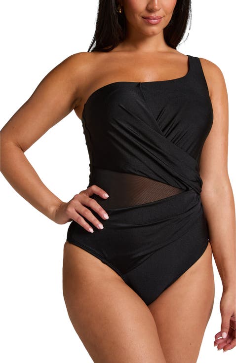 Shaping Shell Mesh Swimsuit