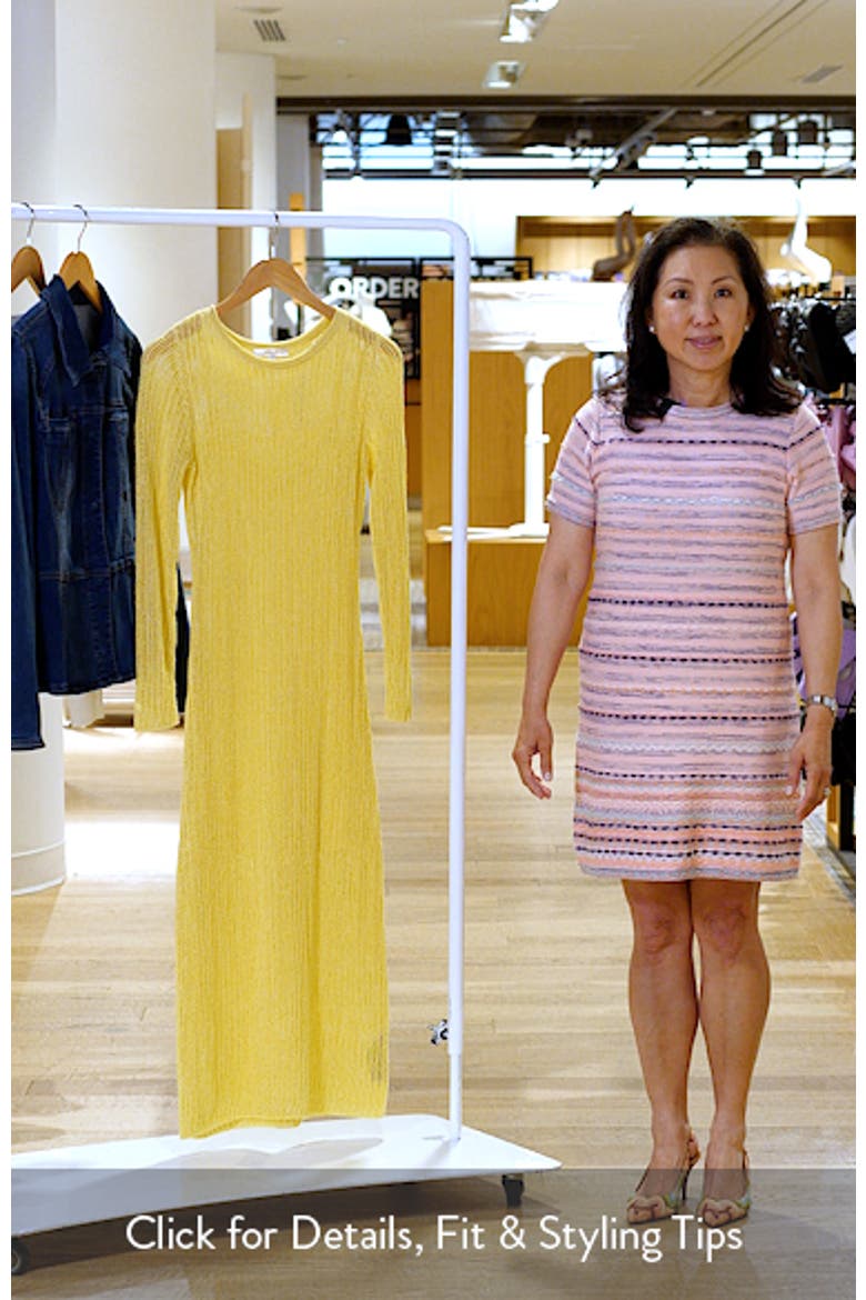 Sunny Open Stitch Long Sleeve Sweater Dress video