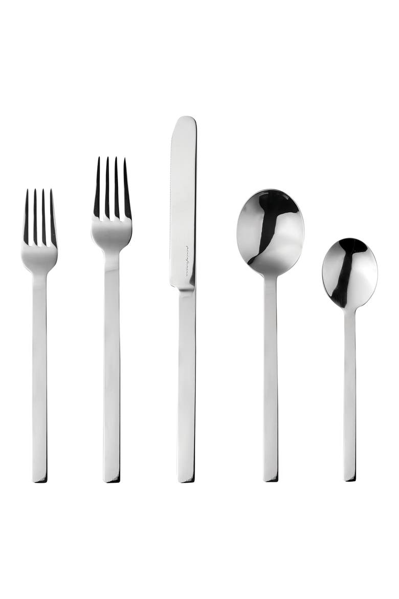 5-Piece Place Setting, Main, color, STAINLESS STEEL
