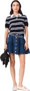 maje Short Denim Skirt