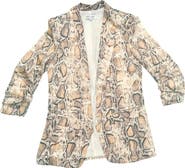 NIKKI LUND Nina Snake Print Blazer
