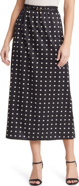 NIKKI LUND Sherri Print Belted Maxi Skirt