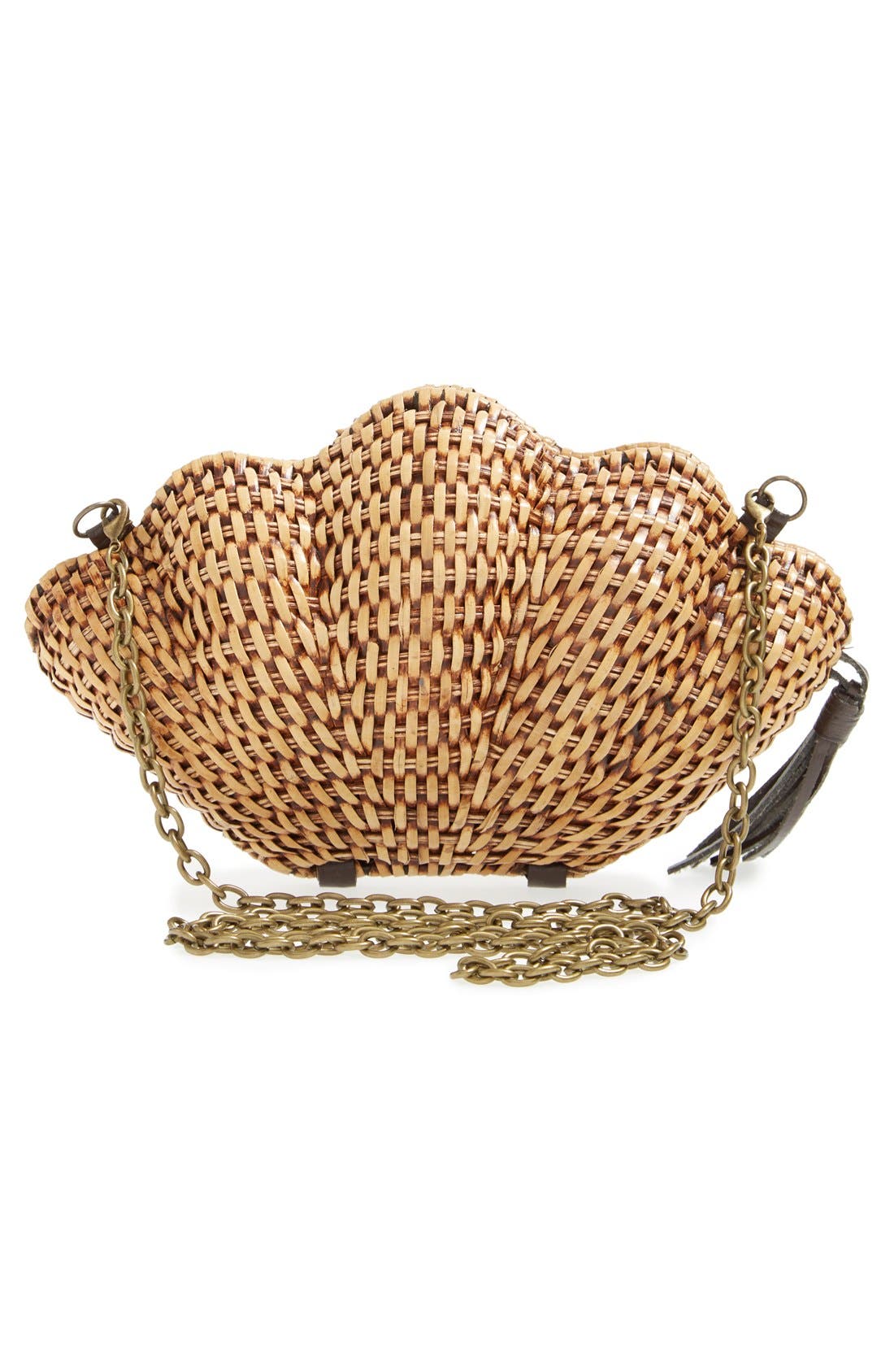 'Jane' Straw Clamshell Clutch, Alternate, color, NATURAL STRAW
