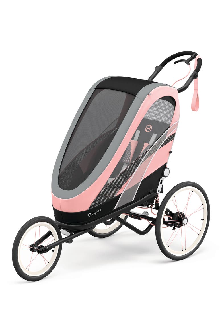 ZENO Multisport Jogging Stroller, Main, color, BLACK/ SILVER/ PINK
