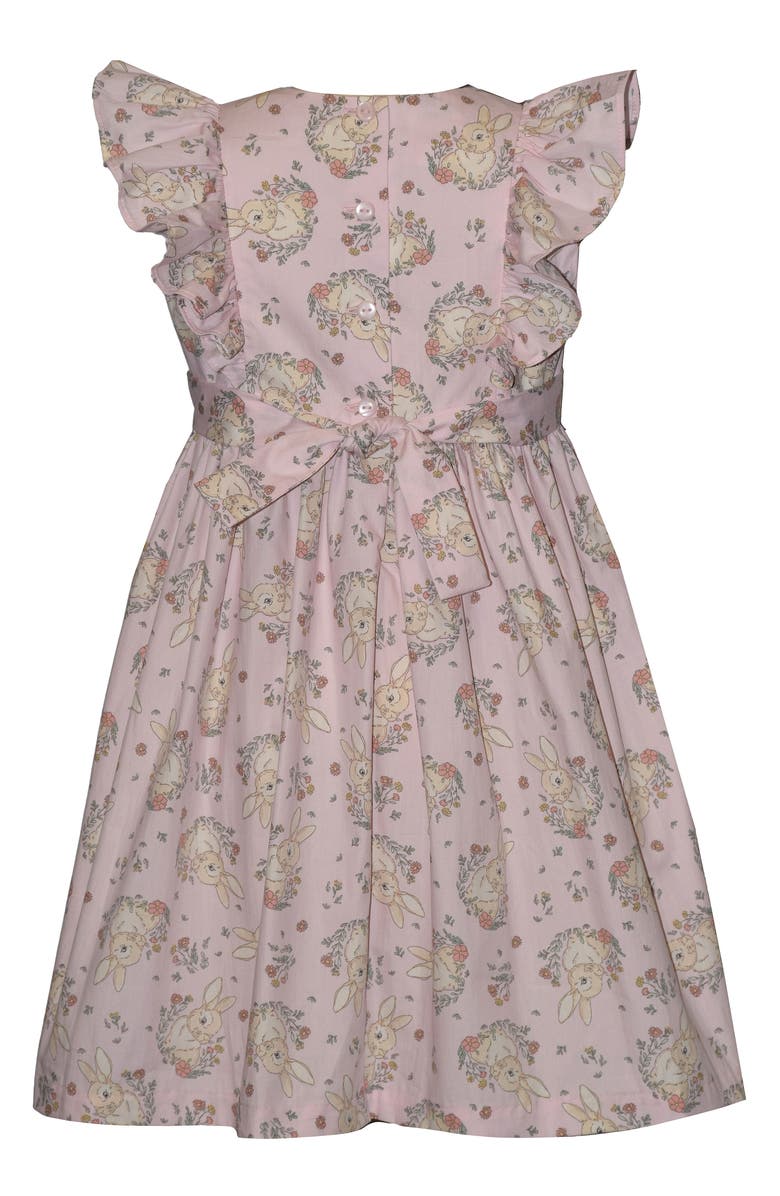 Iris & Ivy Kids' Smocked Flutter Sleeve Dress, Alternate, color, Pink