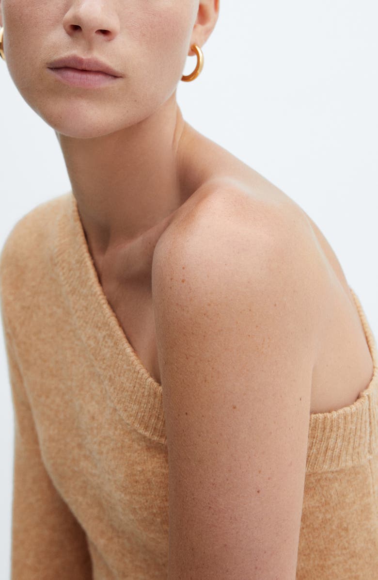 MANGO One-Shoulder Sweater, Alternate, color, 