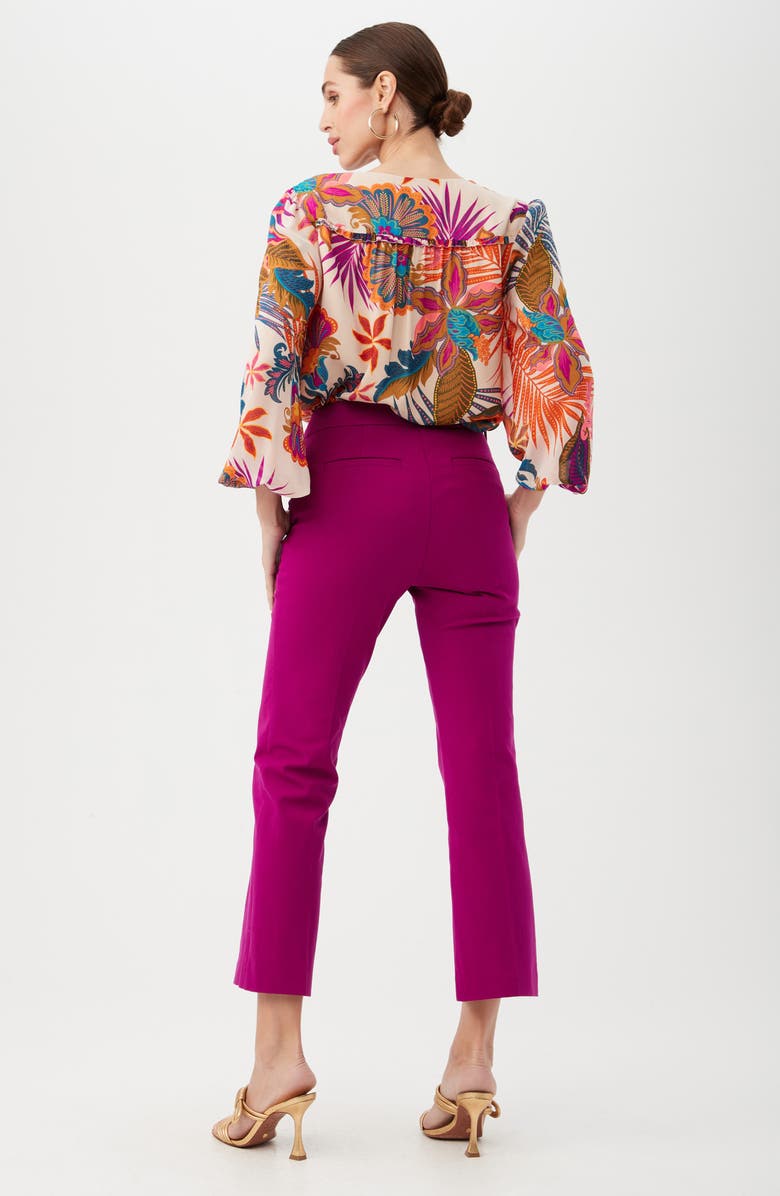 Trina Turk Lulu Pants, Alternate, color, Verbena