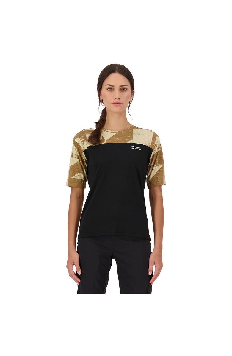 Mons Royale Diversion Merino Short-Sleeve Bike Jersey - Women's, Main, color, Mr Grunge/Black