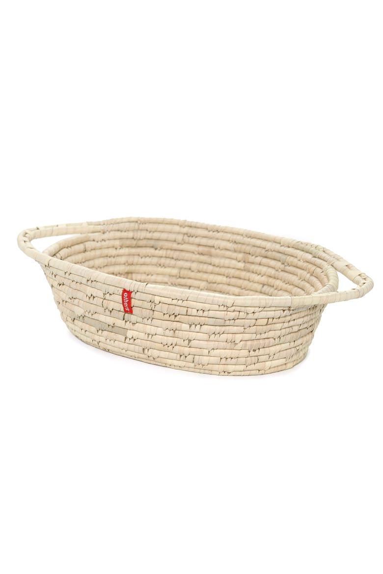 Oval Basket with Handles, Main, color, Natural