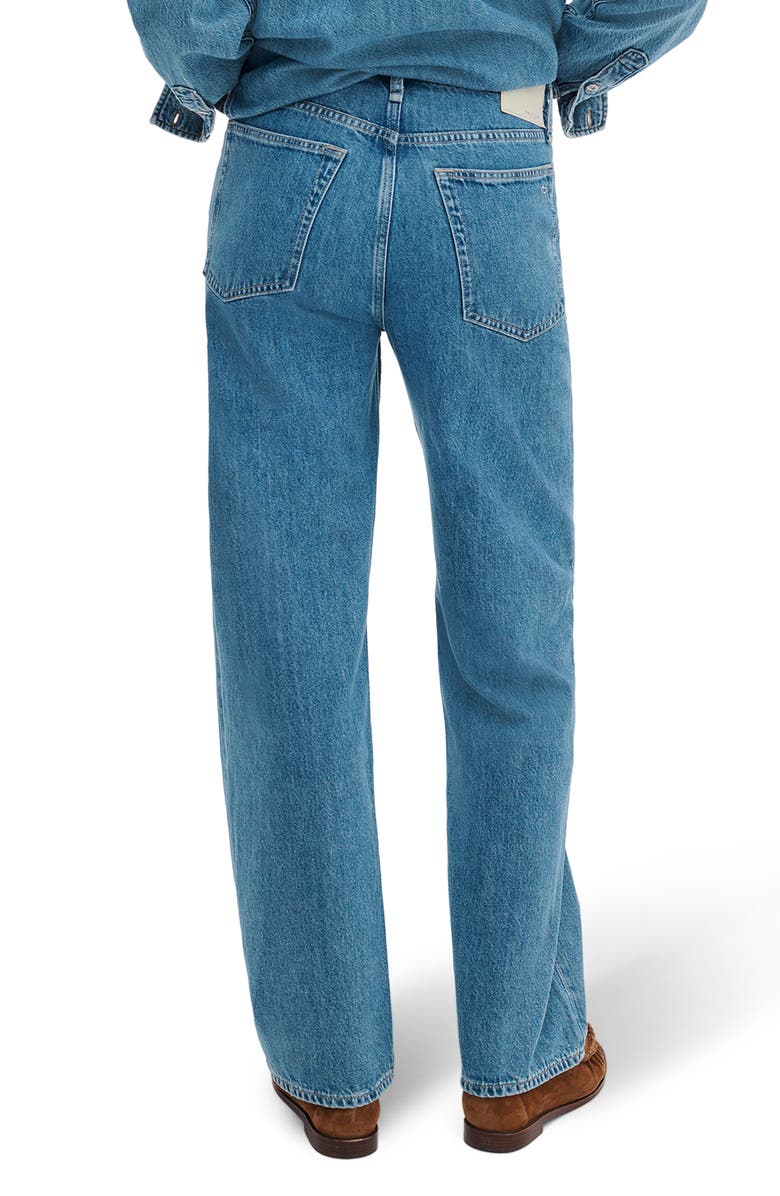 rag & bone Logan Mid Rise Wide Leg Jeans, Alternate, color, Downey