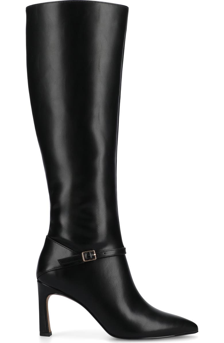 Journee Collection Elara Tall Boot, Alternate, color, Black