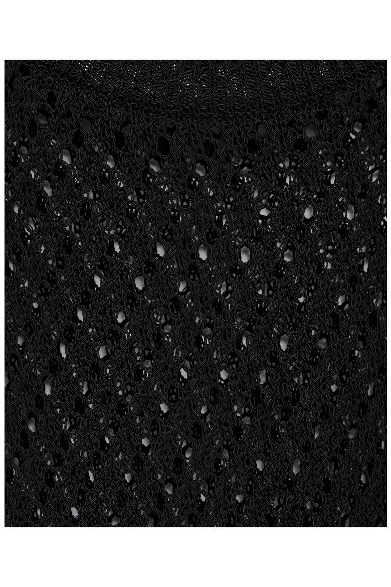 Sheer Tunic Sweater, Alternate, color, BLACK