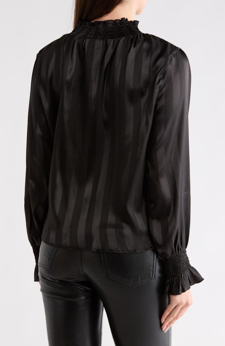 Forgotten Grace Stripe Long Sleeve Top, Alternate, color, Black