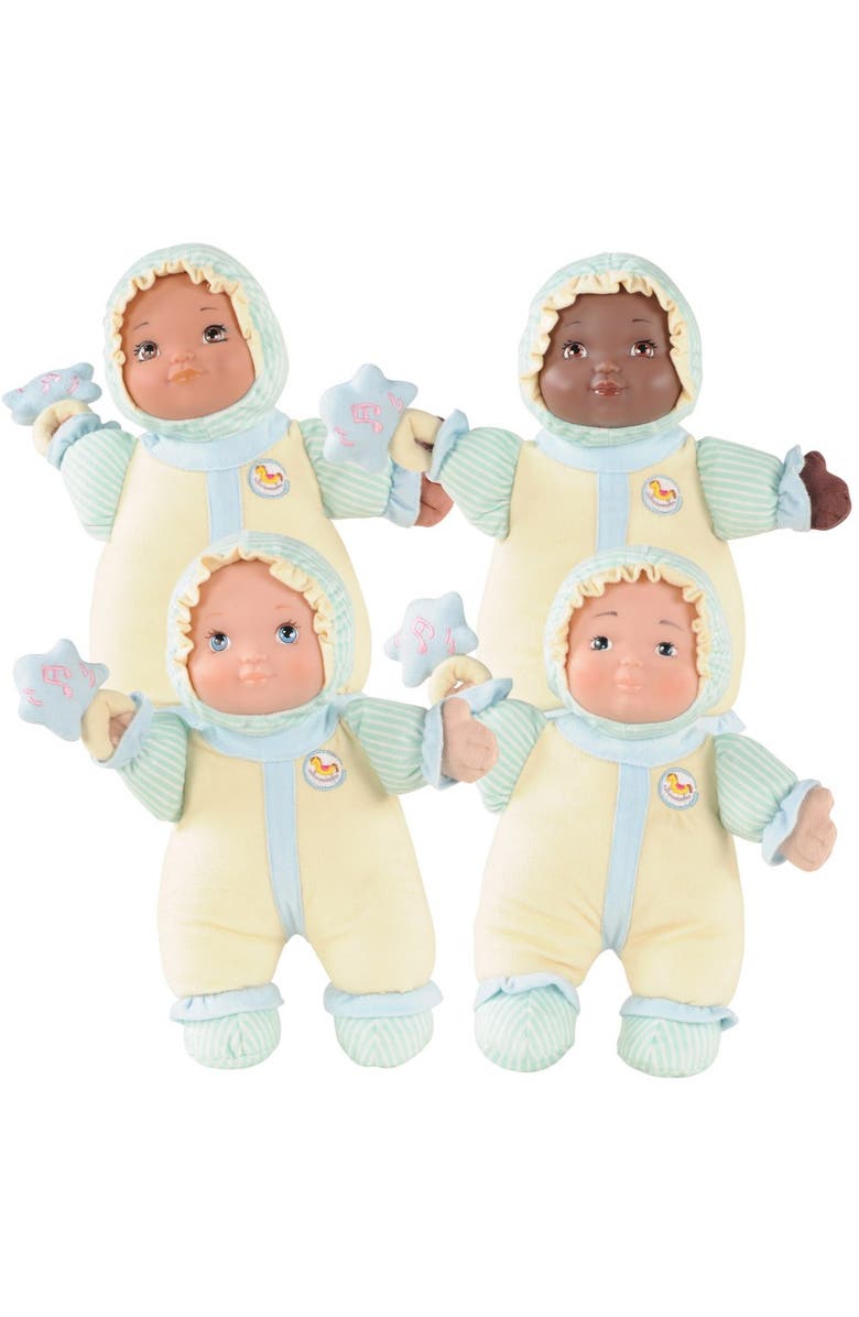 Kaplan Early Learning Company My 1st Baby Doll 12" Soft Body Doll - Set of 4, Main, color, Yellow