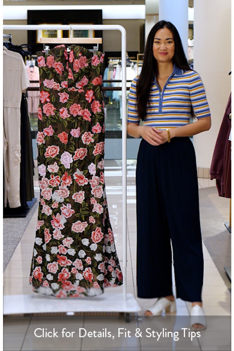 Fernanda Embroidered Floral Strapless Gown video