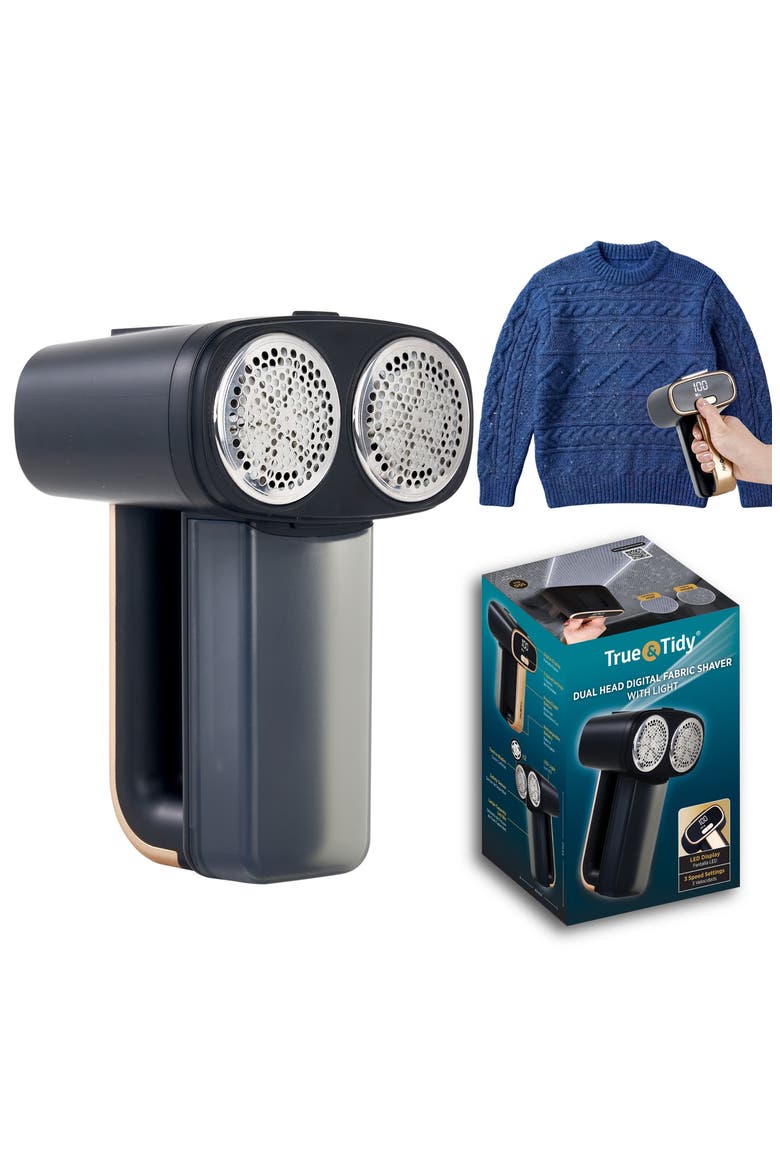 FS2 Dual Head Digital Fabric Shaver, Alternate, color, BLACK