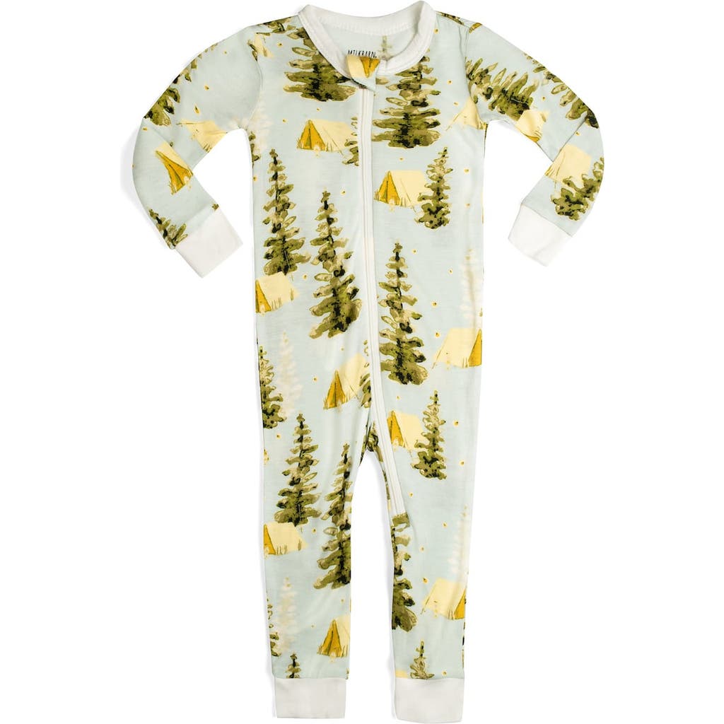 Milkbarn Zipper Pajama In Brown