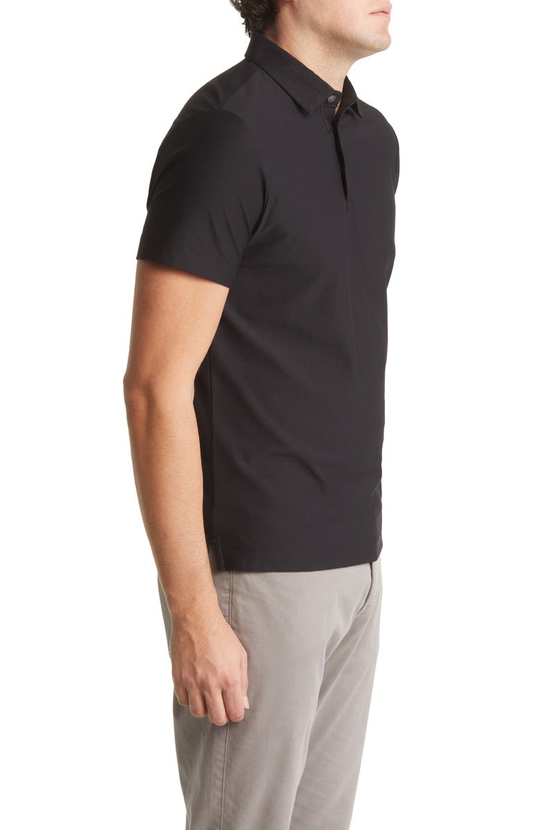 Robert Barakett Hickman Short Sleeve Polo Shirt, Alternate, color, Black