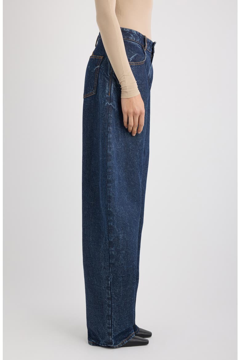 Low Rise Round Jeans, Alternate, color, DOCK BLUE