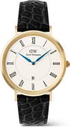 Daniel Wellington Classic Roman Numerals Leather Strap Watch, 40mm