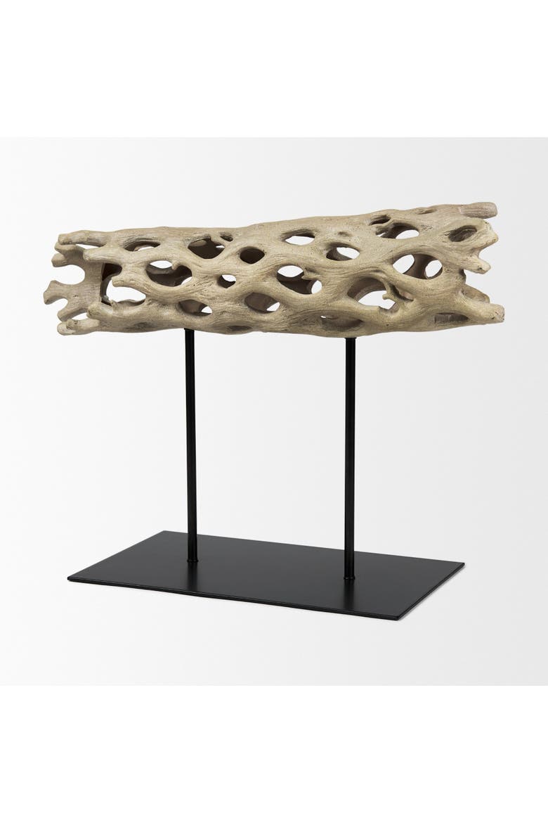 Dwell Cholla Wood Resin Decorative Object, Alternate, color, Brown