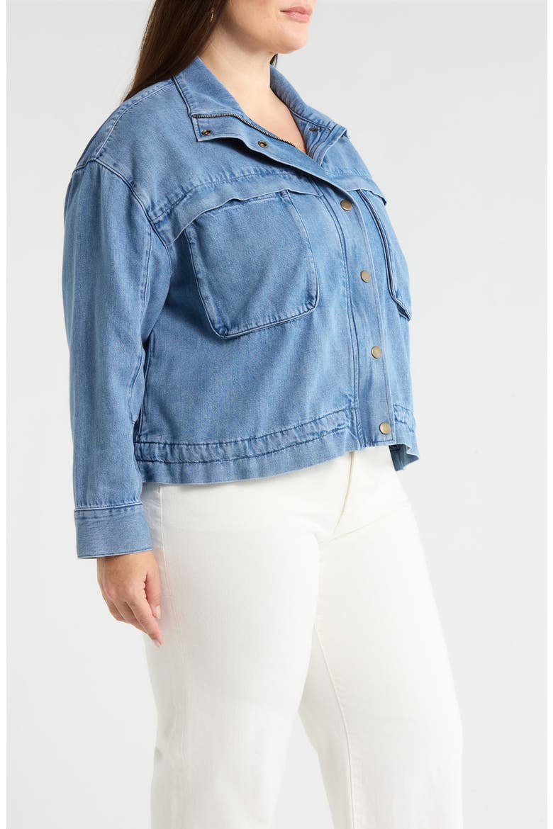 Denim Utility Jacket, Alternate, color, MEDIUM WASH