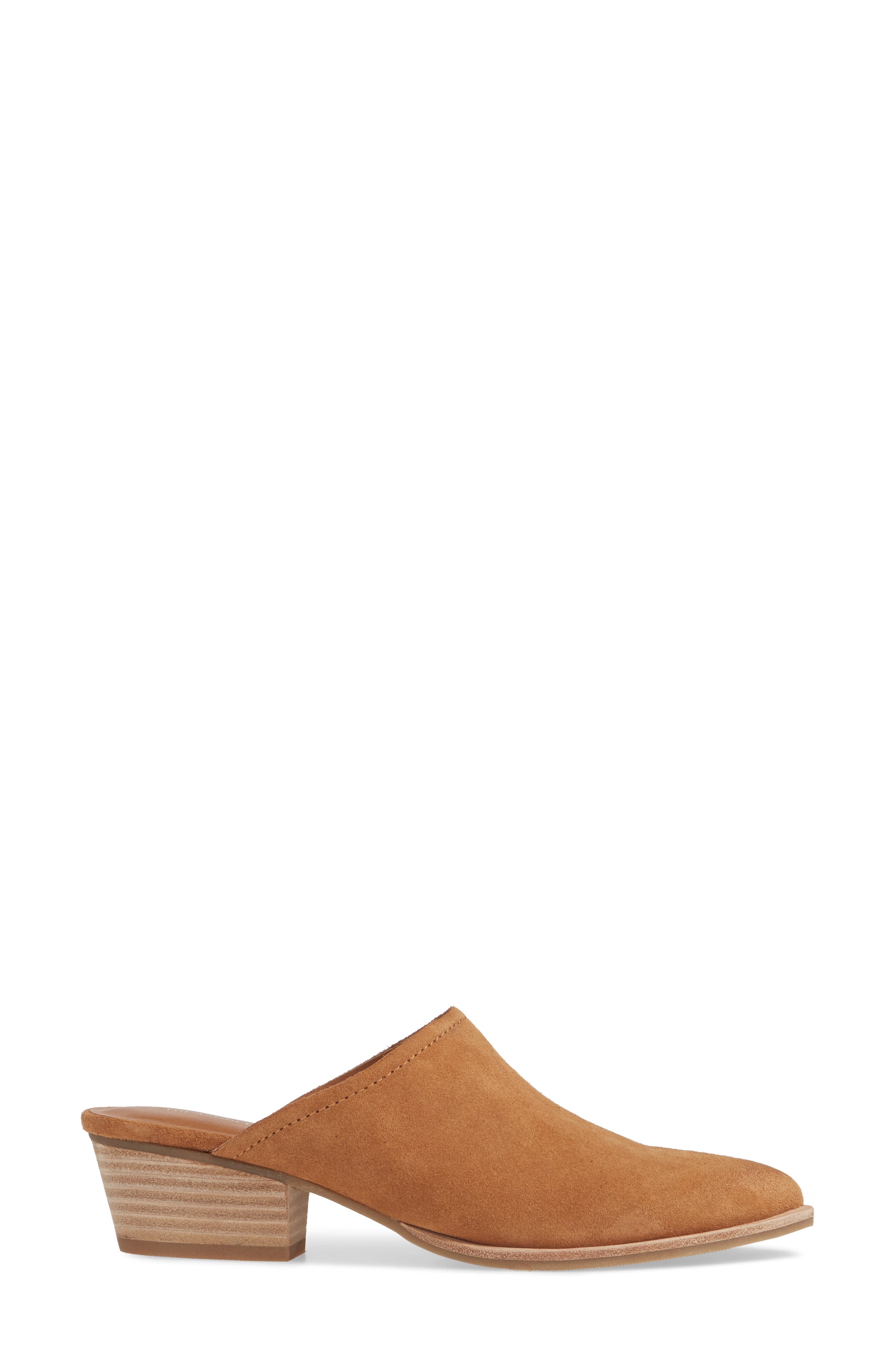 Elle Mule, Alternate, color, CHESTNUT SUEDE