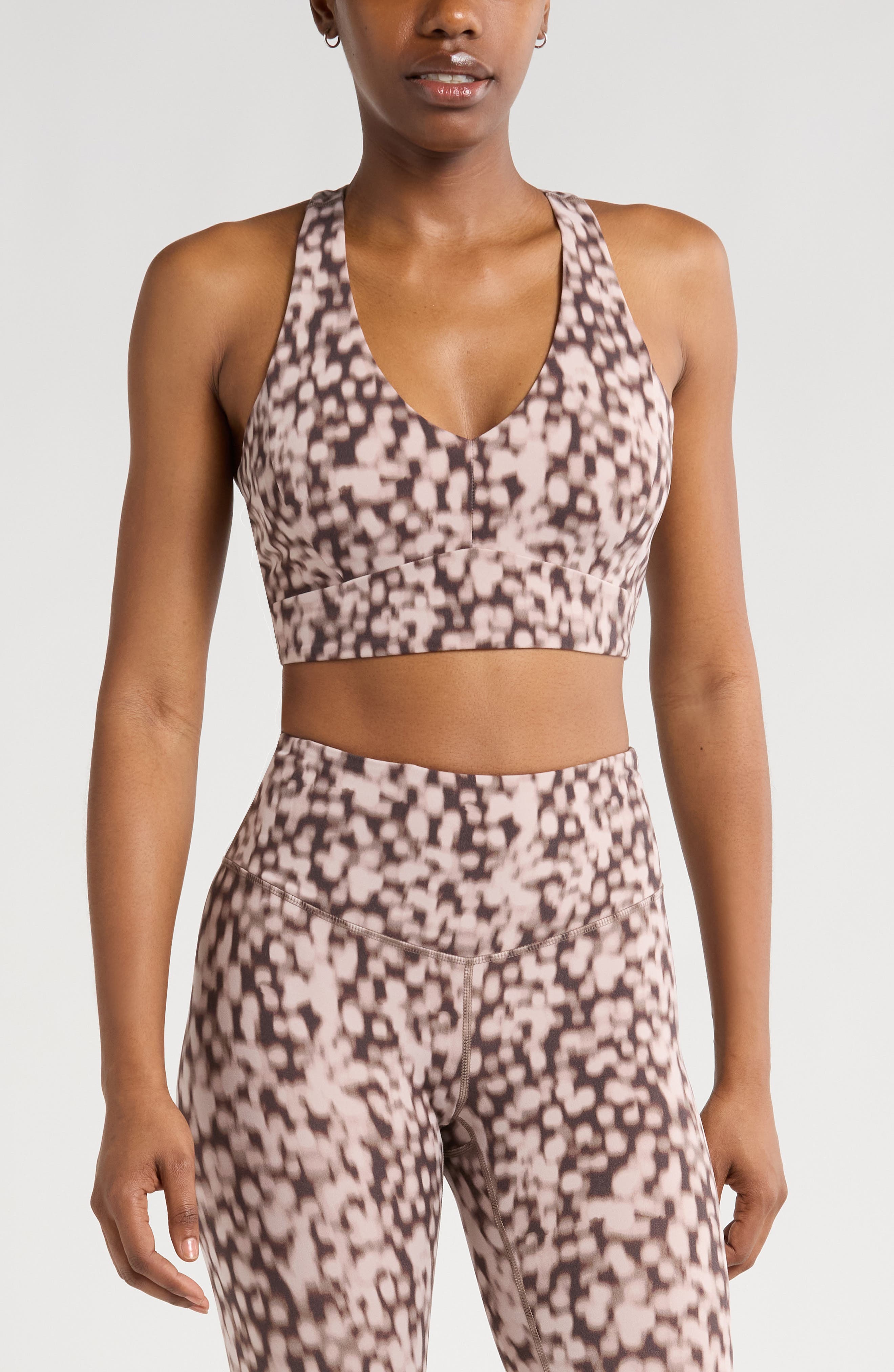 Zella Studio Luxe V-Neck Sports Bra