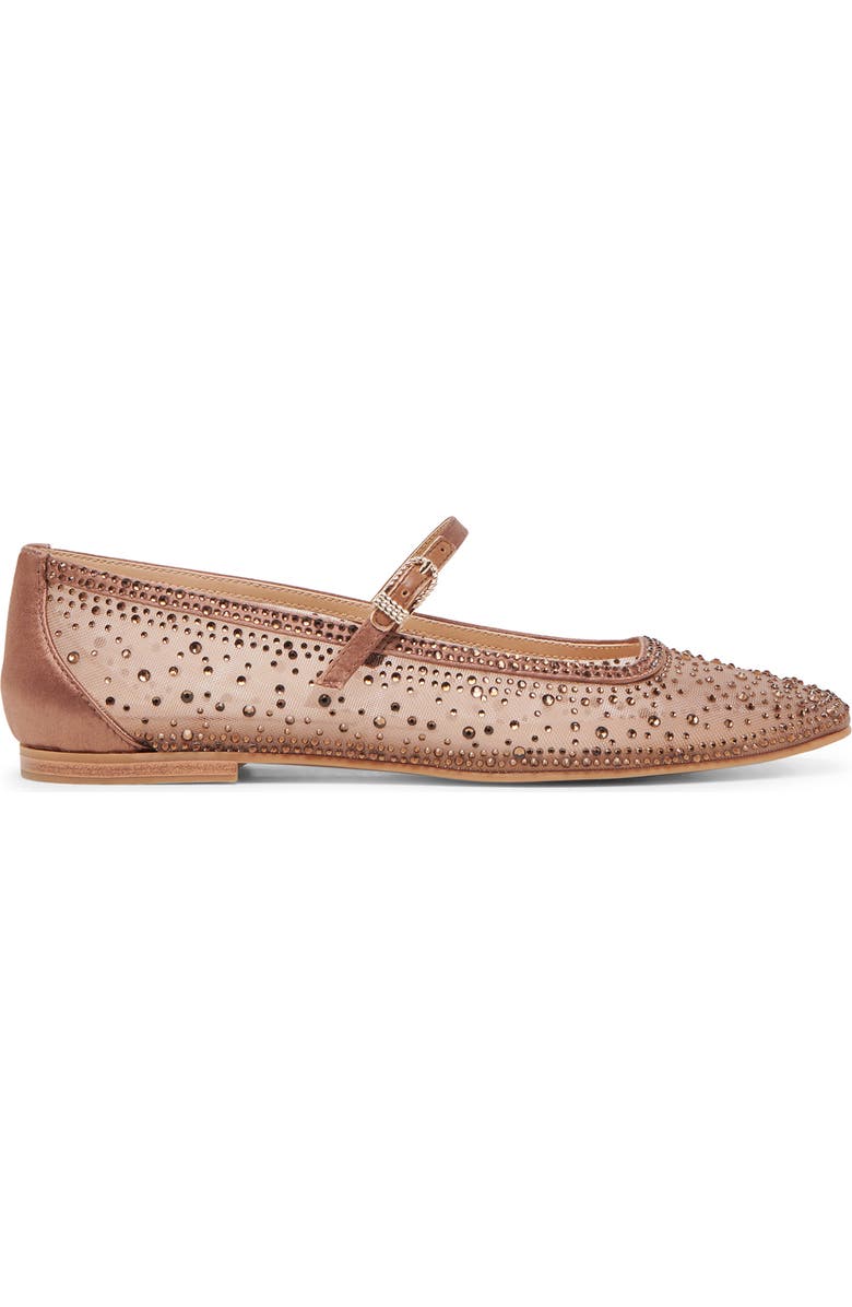 Dolce Vita Ansel Crochet Mary Jane Flat, Alternate, color, Mid Brown Mesh
