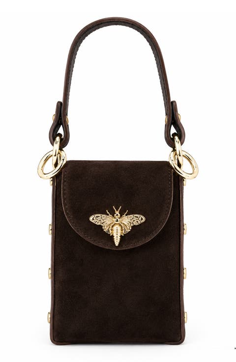 Raina Suede Mini Crossbody Bag