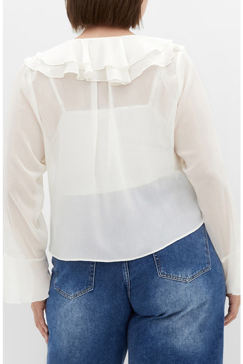 Lushious Tiered Ruffle Top, Alternate, color, CREAM