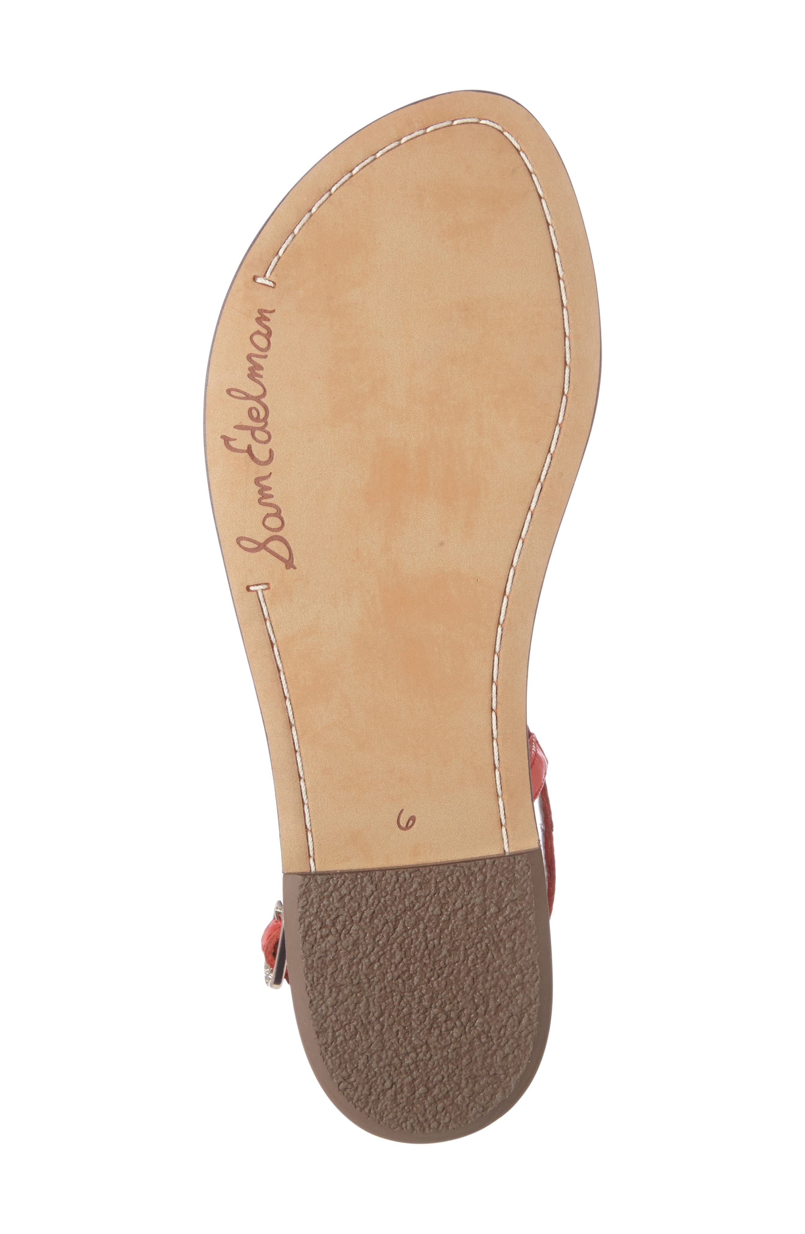 Sam Edelman Gigi Sandal, Alternate, color, Havana Red Leather