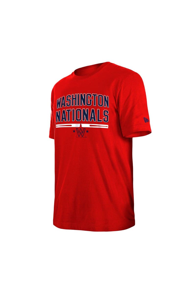 New Era Men's New Era Red Washington Nationals Batting Practice T-Shirt, Alternate, color, Red