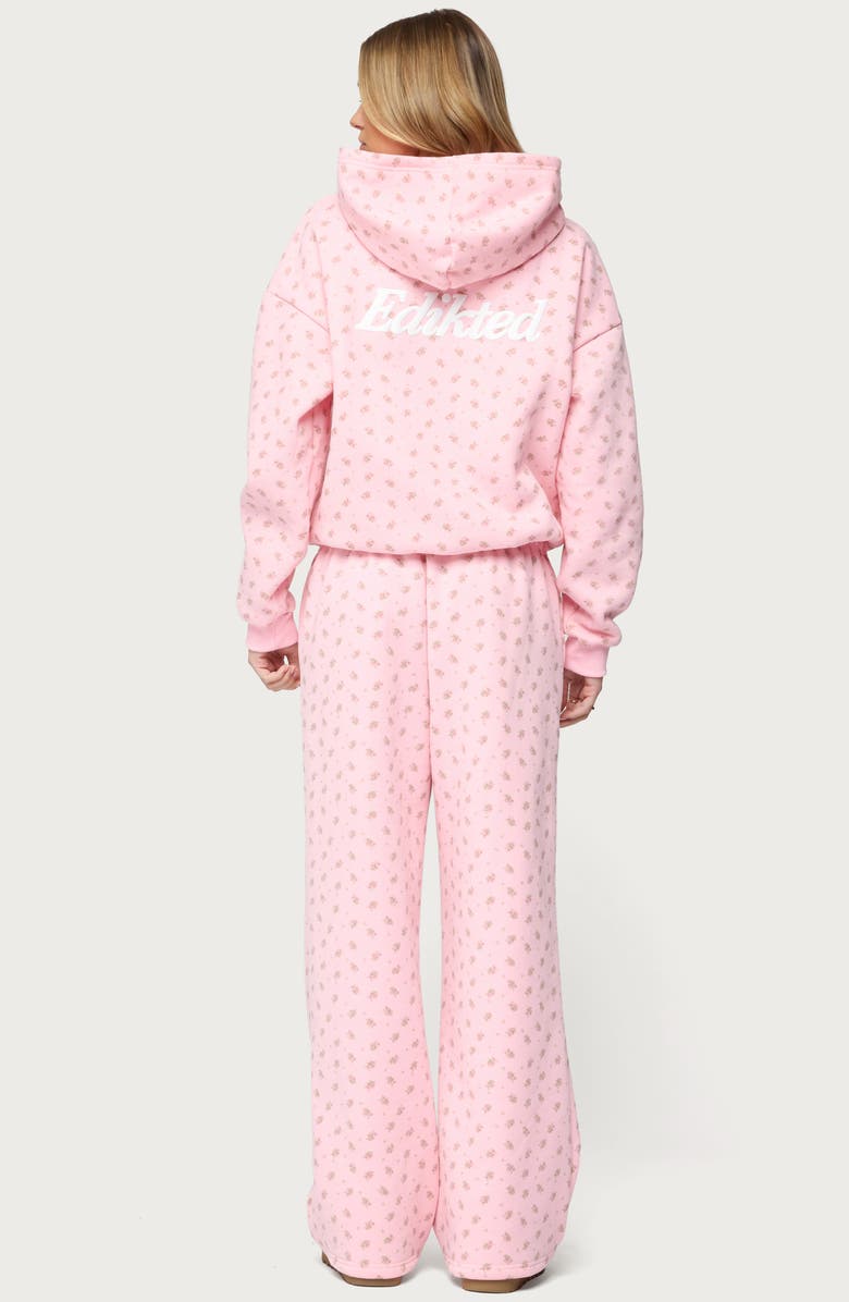EDIKTED Flower Power Hoodie, Alternate, color,