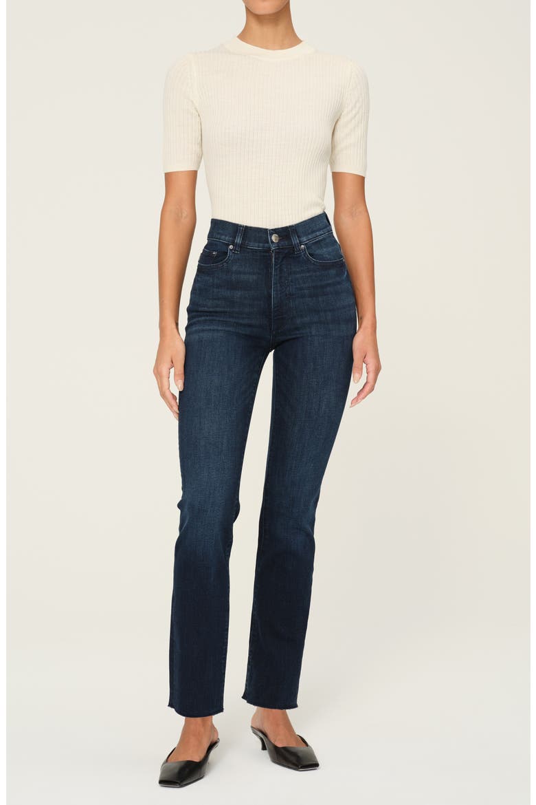 Halle Straight Instasculpt™ High Rise Jeans, Alternate, color, MEDITERRANEAN