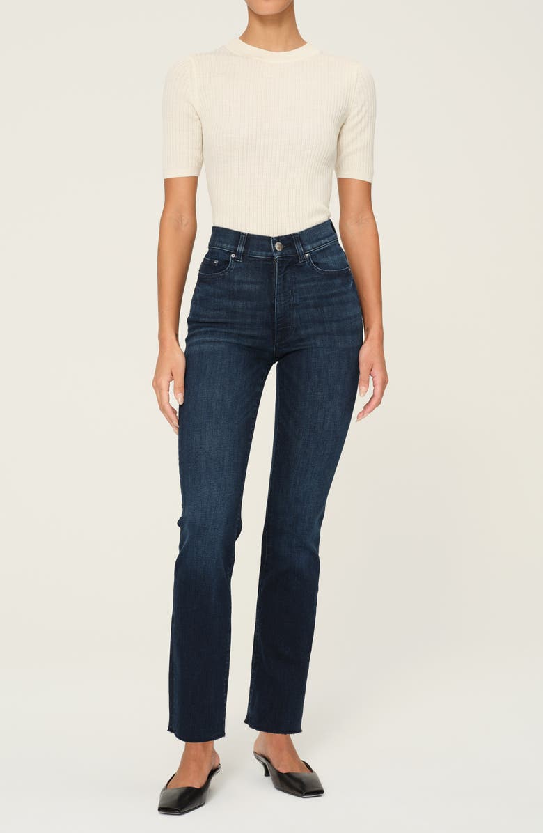 DL1961 Halle Straight Instasculpt<sup>™</sup> High Rise Jeans, Alternate, color, Mediterranean