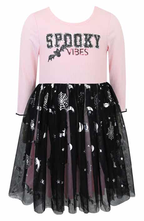Kids' Sequin Spooky Tiered Dress