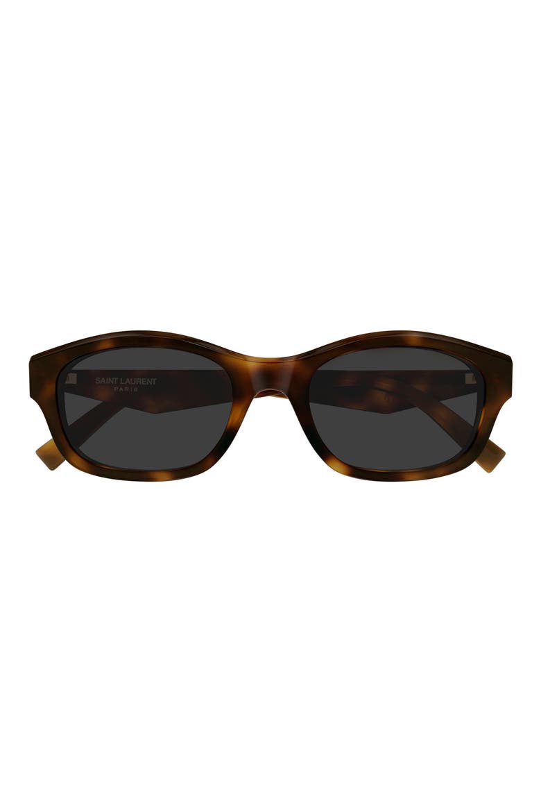 53mm Rectangular Sunglasses, Main, color, HAVANA