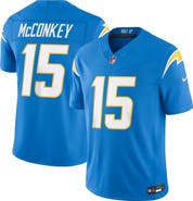 Nike Men's Nike Ladd McConkey Powder Blue Los Angeles Chargers Team Vapor F.U.S.E. Stitched Limited Jersey