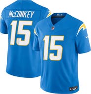Nike Men's Nike Ladd McConkey Powder Blue Los Angeles Chargers Team Vapor F.U.S.E. Stitched Limited Jersey