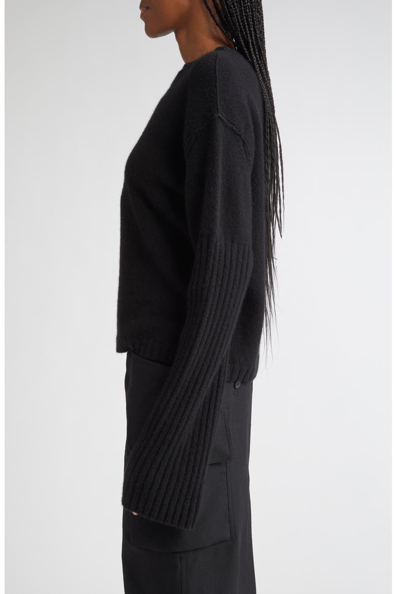 Shroud Cashmere Sweater, Alternate, color, BLACK