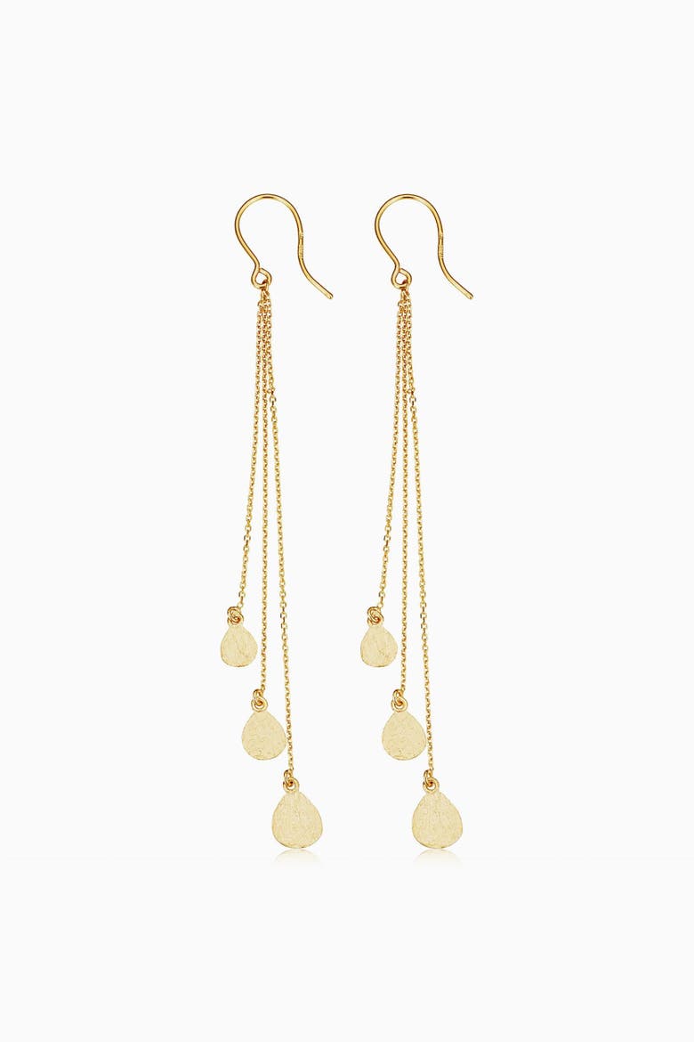 14K Yellow Gold Tears of Joy Drop Earrings, Alternate, color, Yellow Gold