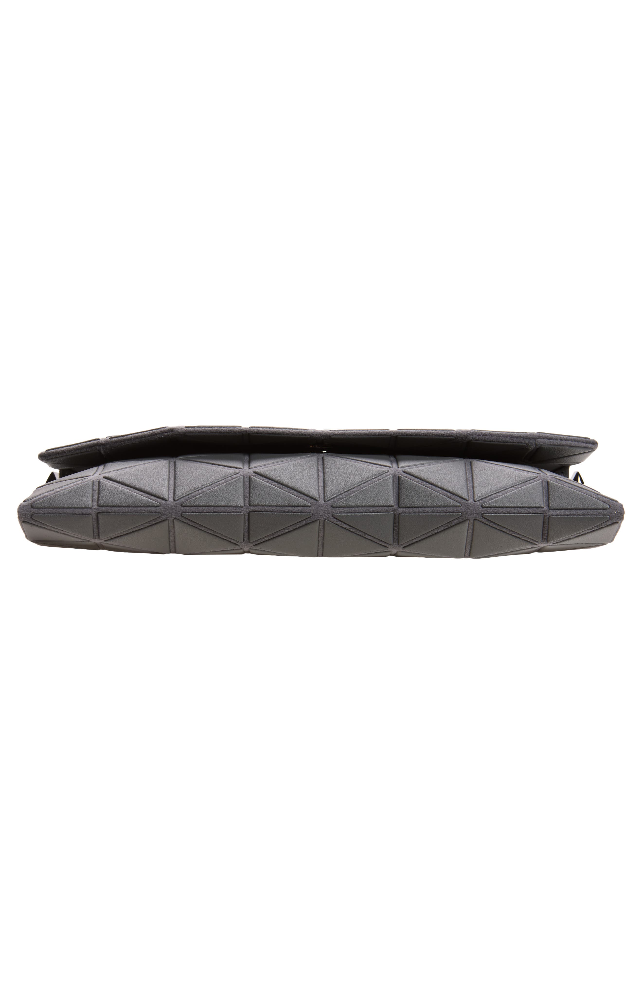 Tonneau Matte Black Crossbody Bag, Alternate, color, DARK GRAY