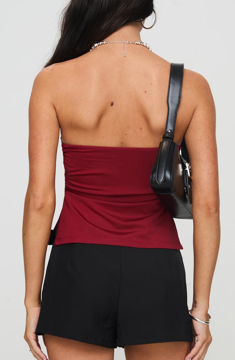 Princess Polly Round the World Strapless Tube Top, Alternate, color, Burgundy