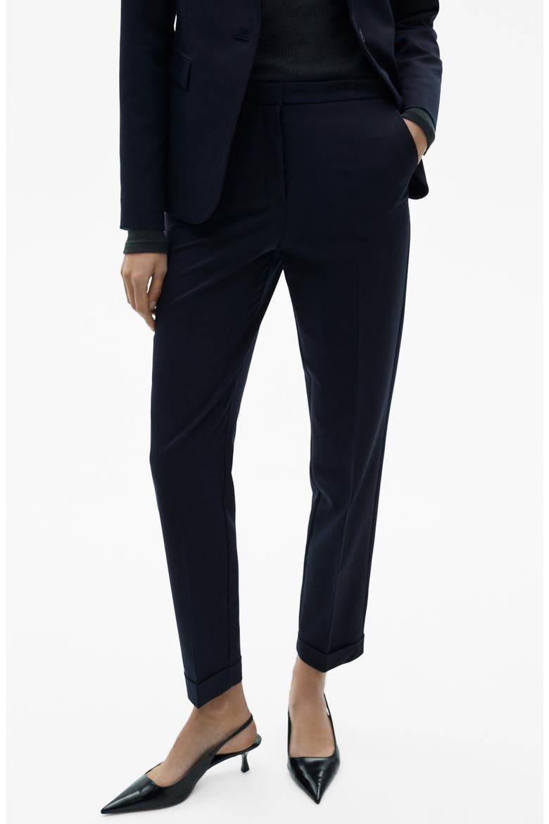 Straight Suit Pants, Main, color, BLACK