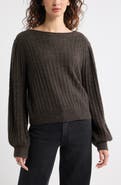 Treasure & Bond Alpaca & Wool Blend Rib Sweater