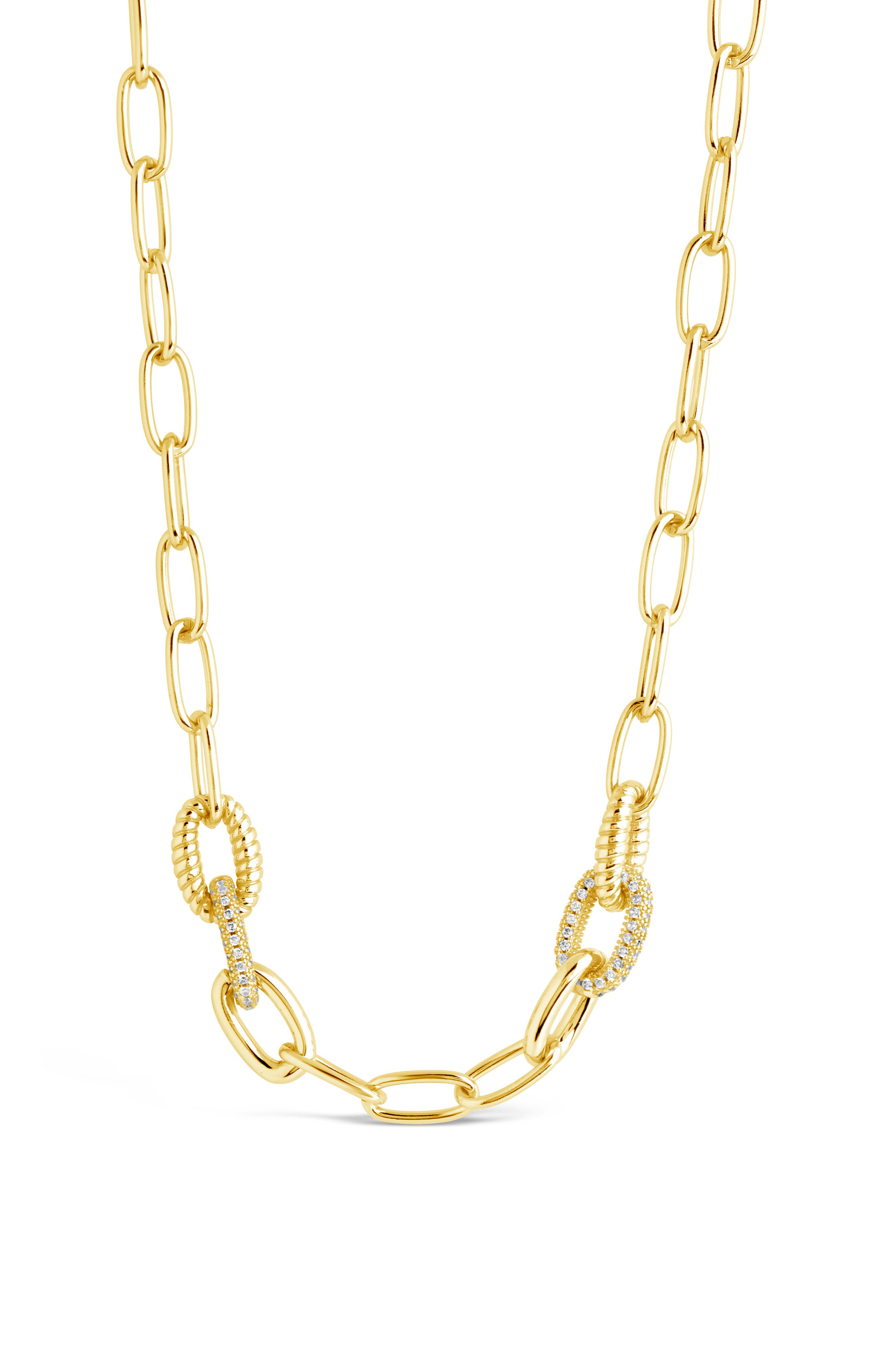 Sterling Forever Samar Chain Link Necklace