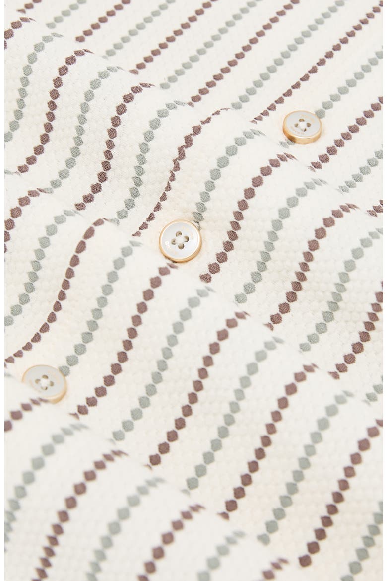 Percey Stripe Camp Shirt, Alternate, color, GREEN/ BROWN MULTI