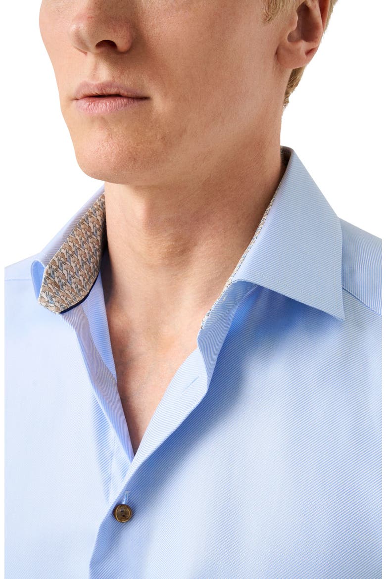 Slim Fit Textured Dress Shirt, Alternate, color, LIGHT BLUE