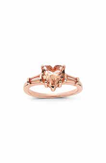 Heart Baguette Statement Ring